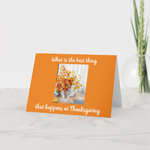 SAMENKOMEN MET FAMILIE & VRIENDEN THANKSGIVING  KAART