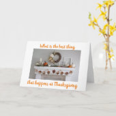 SAMENKOMEN MET FAMILIE & VRIENDEN THANKSGIVING  KAART (Gele Bloem)