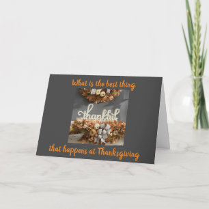 SAMENKOMEN MET FAMILIE & VRIENDEN THANKSGIVING  KAART