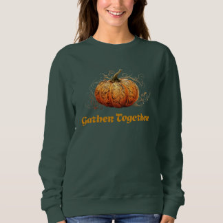Samenkomen Pompoen Herfst Trui