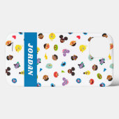 Samenkomend gevat patroon | Jouw namen toevoegen Case-Mate iPhone Case (Achterkant (horizontaal))