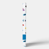 Samenkomend gevat patroon | Jouw namen toevoegen Case-Mate iPhone Case (Achterkant / Rechts)