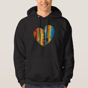 Samenkomend hart hoodie