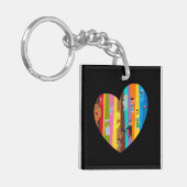 Samenkomend hart sleutelhanger (Voorkant Links)