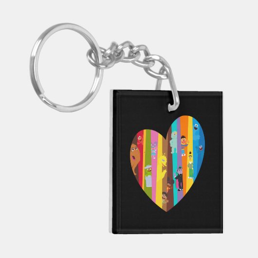 Samenkomend hart sleutelhanger (Voorkant Links)