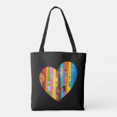 Samenkomend hart tote bag (Achterkant)