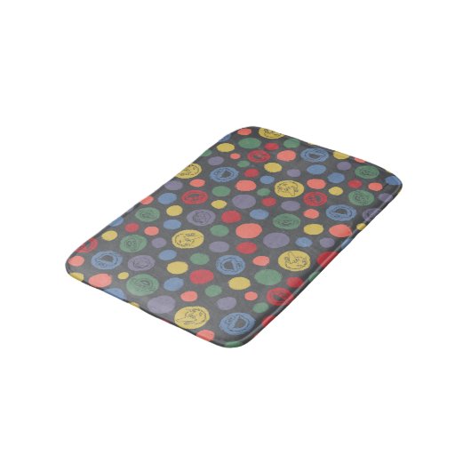 Samenkomend pogether Polka Dot Pattern Badmat (Gekanteld)