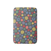 Samenkomend pogether Polka Dot Pattern Badmat (Voorkant Verticaal)