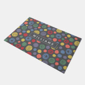 Samenkomend pogether Polka Dot Pattern Deurmat (Schuin)