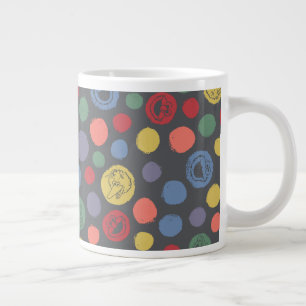 Samenkomend pogether Polka Dot Pattern Grote Koffiekop