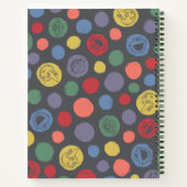 Samenkomend pogether Polka Dot Pattern Notitieboek (Achterkant)