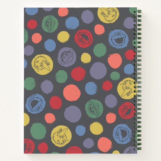 Samenkomend pogether Polka Dot Pattern Notitieboek (Achterkant)