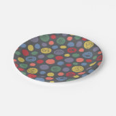 Samenkomend pogether Polka Dot Pattern Papieren Bordje (Gekanteld)