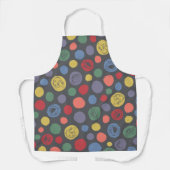 Samenkomend pogether Polka Dot Pattern Schort (Voorkant)