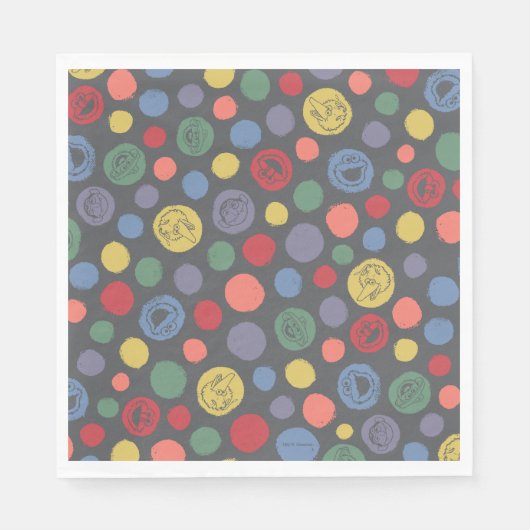 Samenkomend pogether Polka Dot Pattern Servet (Voorkant)