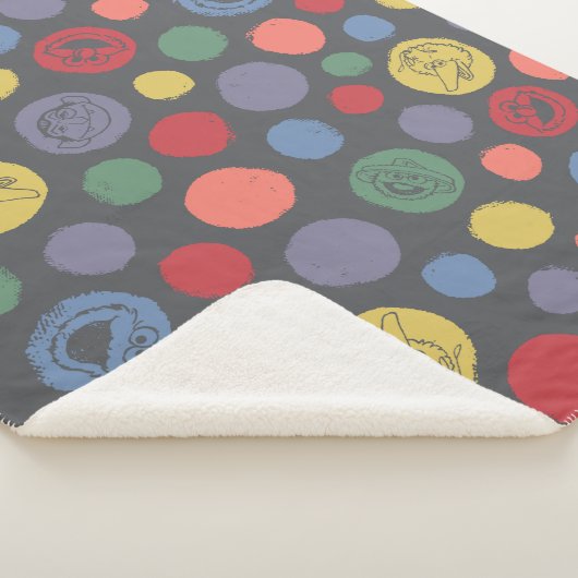 Samenkomend pogether Polka Dot Pattern Sherpa Deken (3/4)