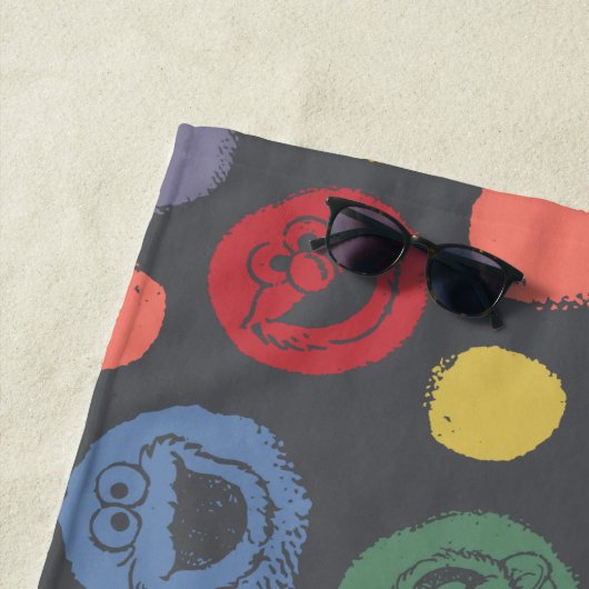 Samenkomend pogether Polka Dot Pattern Strandlaken (In situ)