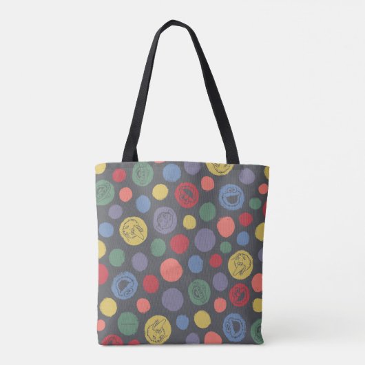 Samenkomend pogether Polka Dot Pattern Tote Bag (Achterkant)
