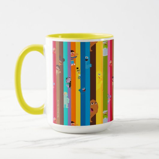 Samenkomend stripe-patroon mok (Links)