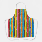 Samenkomend stripe-patroon schort (Voorkant)