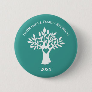 Samenkomst Familieboom Liefde Hart Familie Ronde Button 5,7 Cm