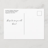 Samenkomst Familieboom Opslaan Datum Aankondigingskaart (Achterkant)