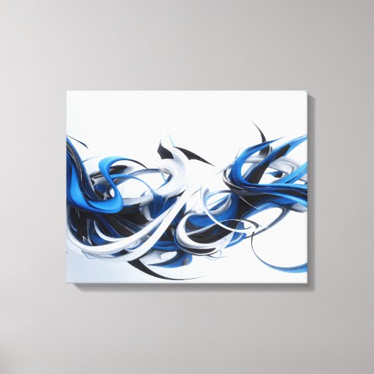 Samenkomst van Blauwe Beweging Canvas Afdruk (Voorkant)