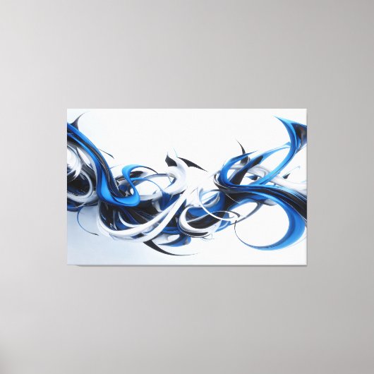 Samenkomst van Blauwe Beweging Canvas Afdruk (Voorkant)
