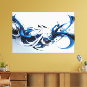 Samenkomst van Blauwe Beweging Canvas Afdruk (Insitu (Woonkamer))