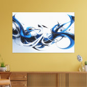Samenkomst van Blauwe Beweging Canvas Afdruk (Insitu (Woonkamer))