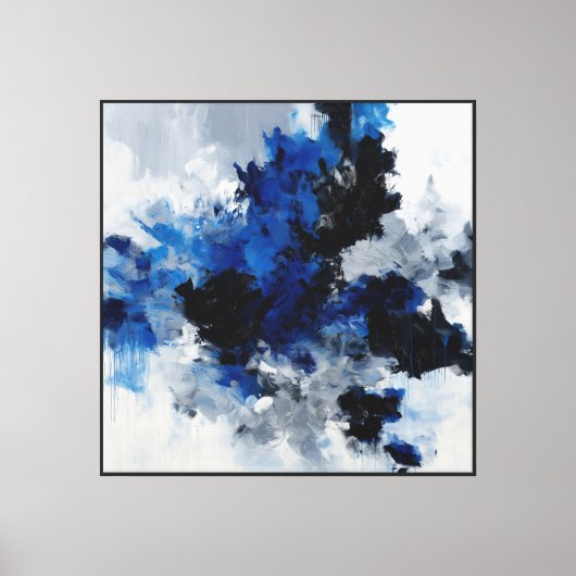 Samenkomst van Middennachtblauw Canvas Afdruk (Voorkant)