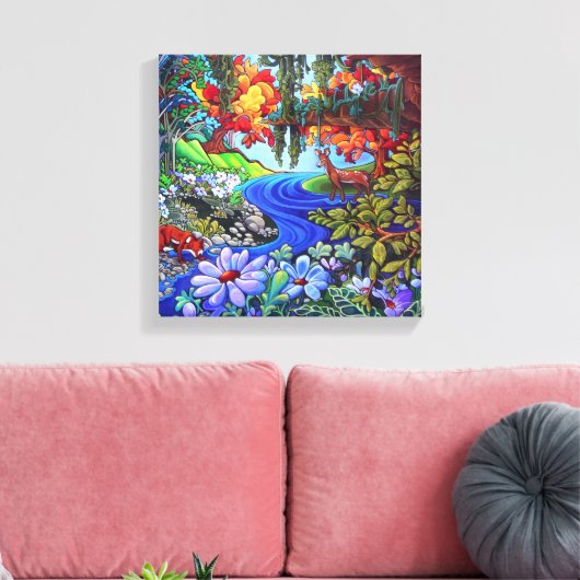 Samenleven  canvas afdruk (Insitu (Woonkamer))