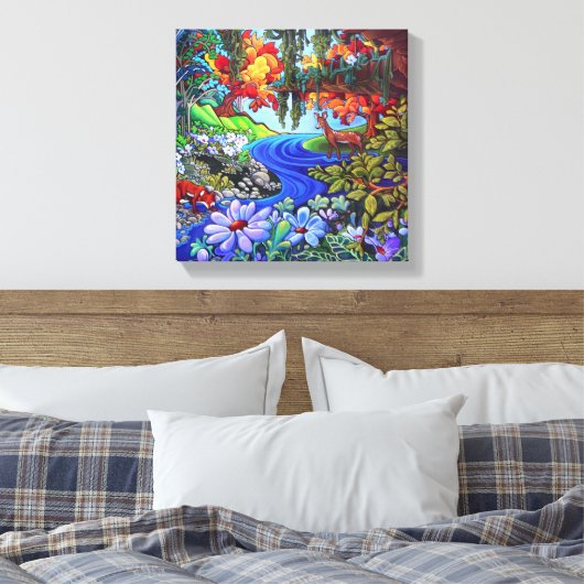 Samenleven canvas afdruk (Insitu (Slaapkamer))
