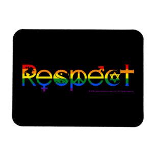 Samenleven met Respect Regenboogprinsdag Magneet