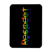 Samenleven met Respect Regenboogprinsdag Magneet (Verticaal)
