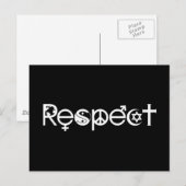 Samenleven met respect - Vrede Vriendelijkheid & T Briefkaart (Voorkant / Achterkant)