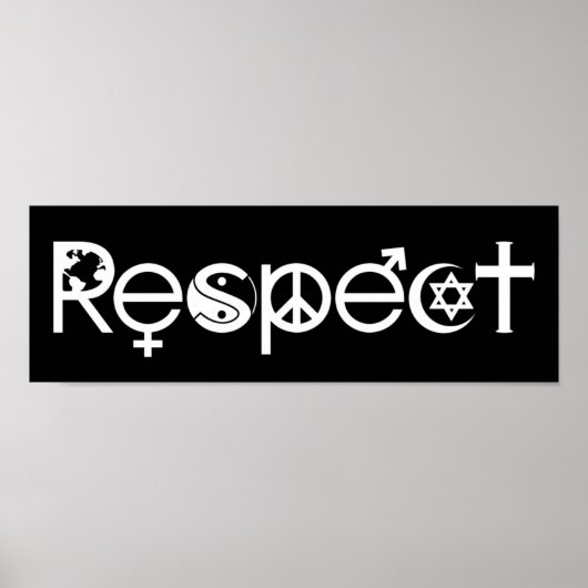 Samenleven met respect - Vrede Vriendelijkheid & T Poster (Voorkant)