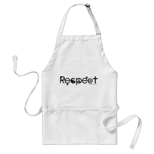 Samenleven met respect - Vrede Vriendelijkheid & T Standaard Schort (Voorkant)