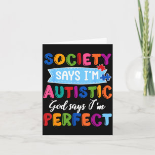 Samenleving zegt autistische god autism bewustzijn kaart