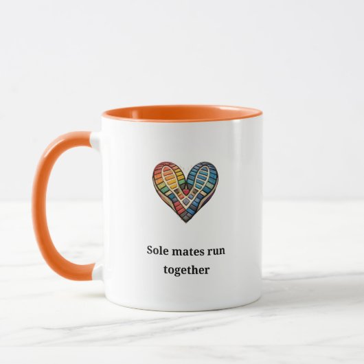 Samenlopers lopen samen mok (Links)