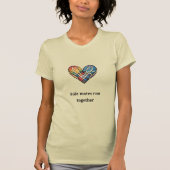 Samenlopers lopen samen t-shirt (Voorkant)
