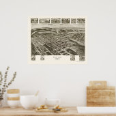 Samenstellen Unie, PA Panorama Kaart - 1906 Poster (Keuken)