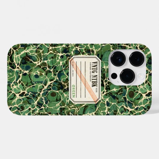  samenstellend boek Groene VNTG Case-Mate iPhone Case (Achterkant (horizontaal))