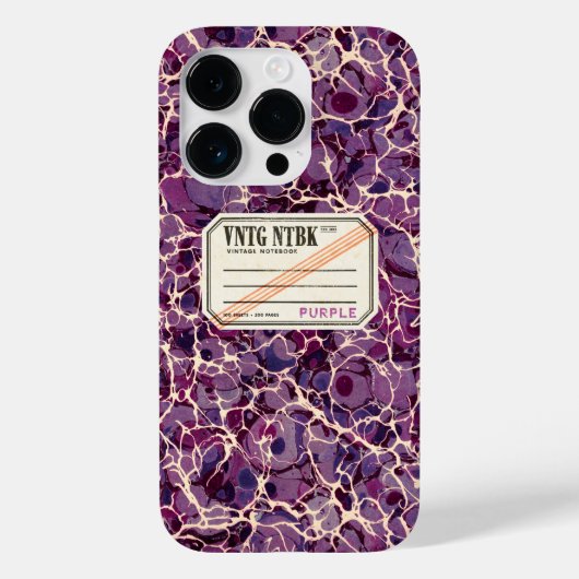  samenstellend boek Paarse VNTG Case-Mate iPhone Case (Achterkant)