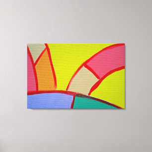 Samenstelling #11A door Michael Moffa Canvas Afdruk