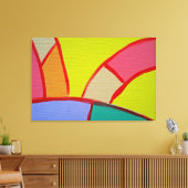 Samenstelling #11A door Michael Moffa Canvas Afdruk (Insitu (Woonkamer))