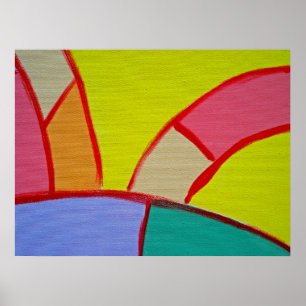 Samenstelling #11A door Michael Moffa Poster