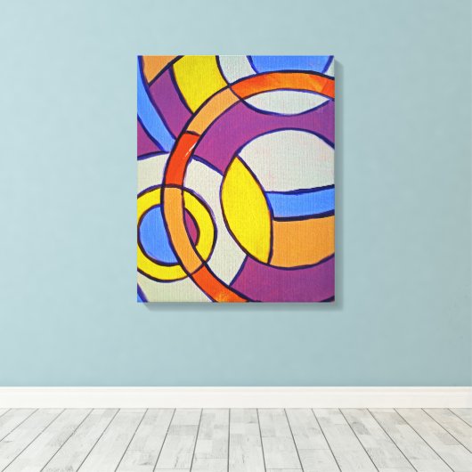 Samenstelling #14 door Michael Moffa Canvas Afdruk (Insitu (Houten vloer))