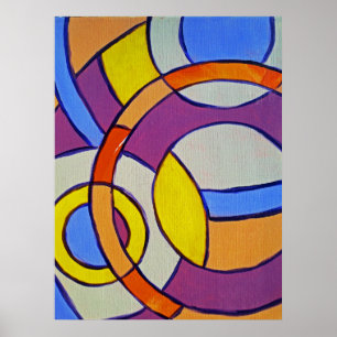 Samenstelling #14 door Michael Moffa Poster