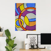 Samenstelling #14 door Michael Moffa Poster (Thuiskantoor)